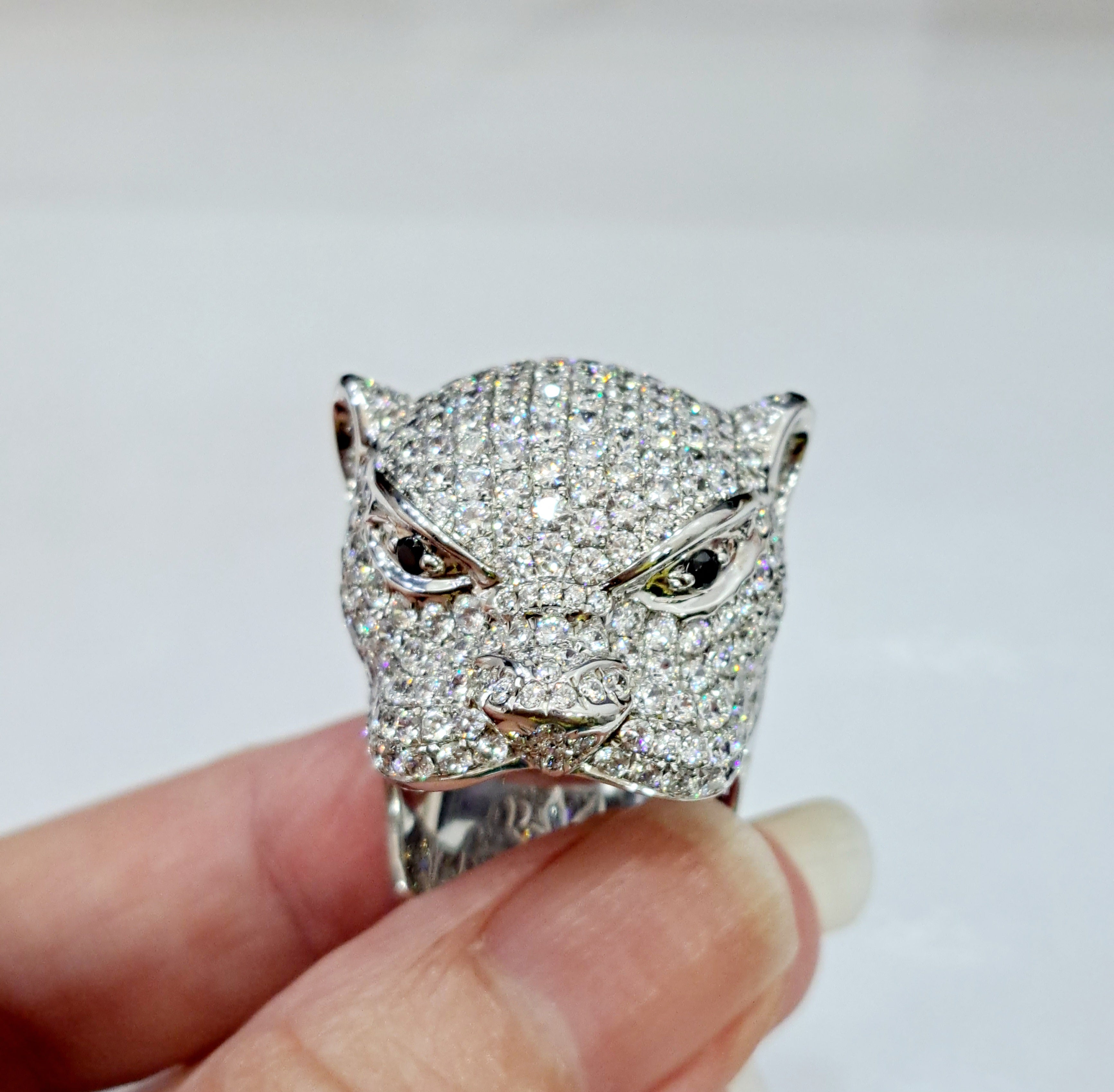 Leopard Diamond Simulants Ring
