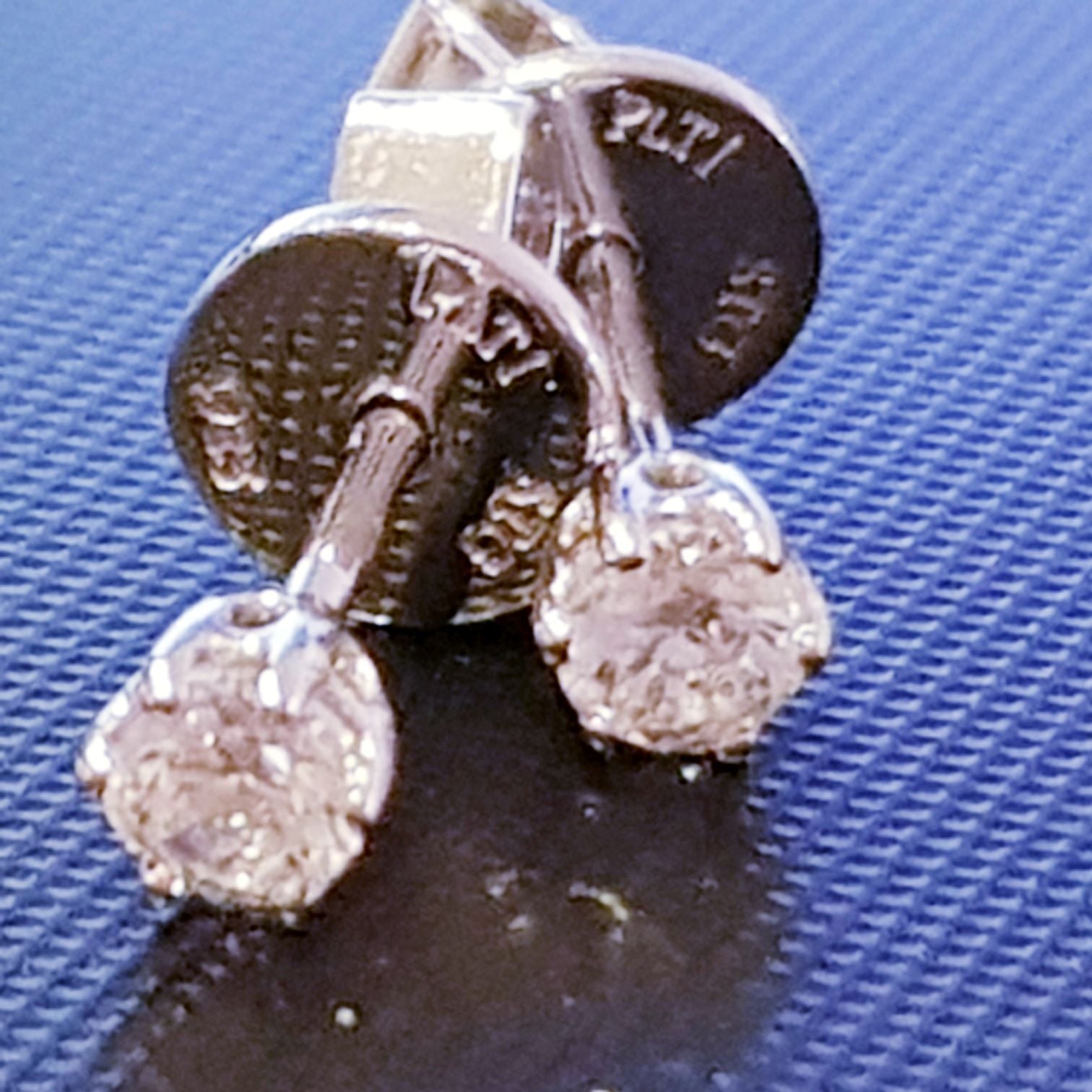 12 carats Diamond Simulants Solitaire Earrings