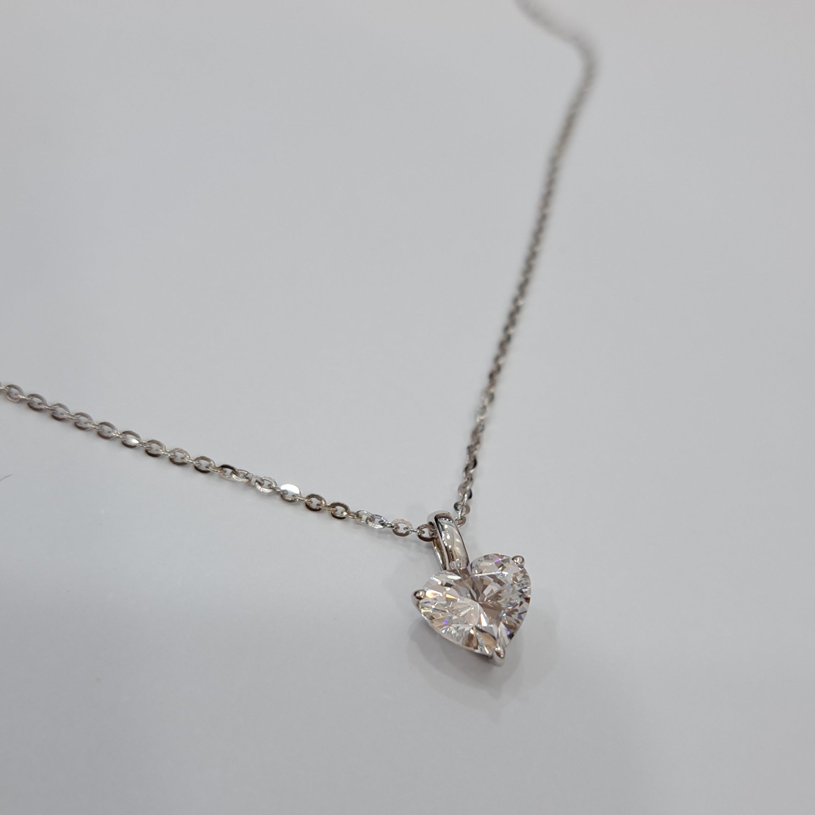 Heart shape Diamond Simulants Pendant