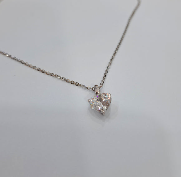 Heart shape Diamond Simulants Pendant