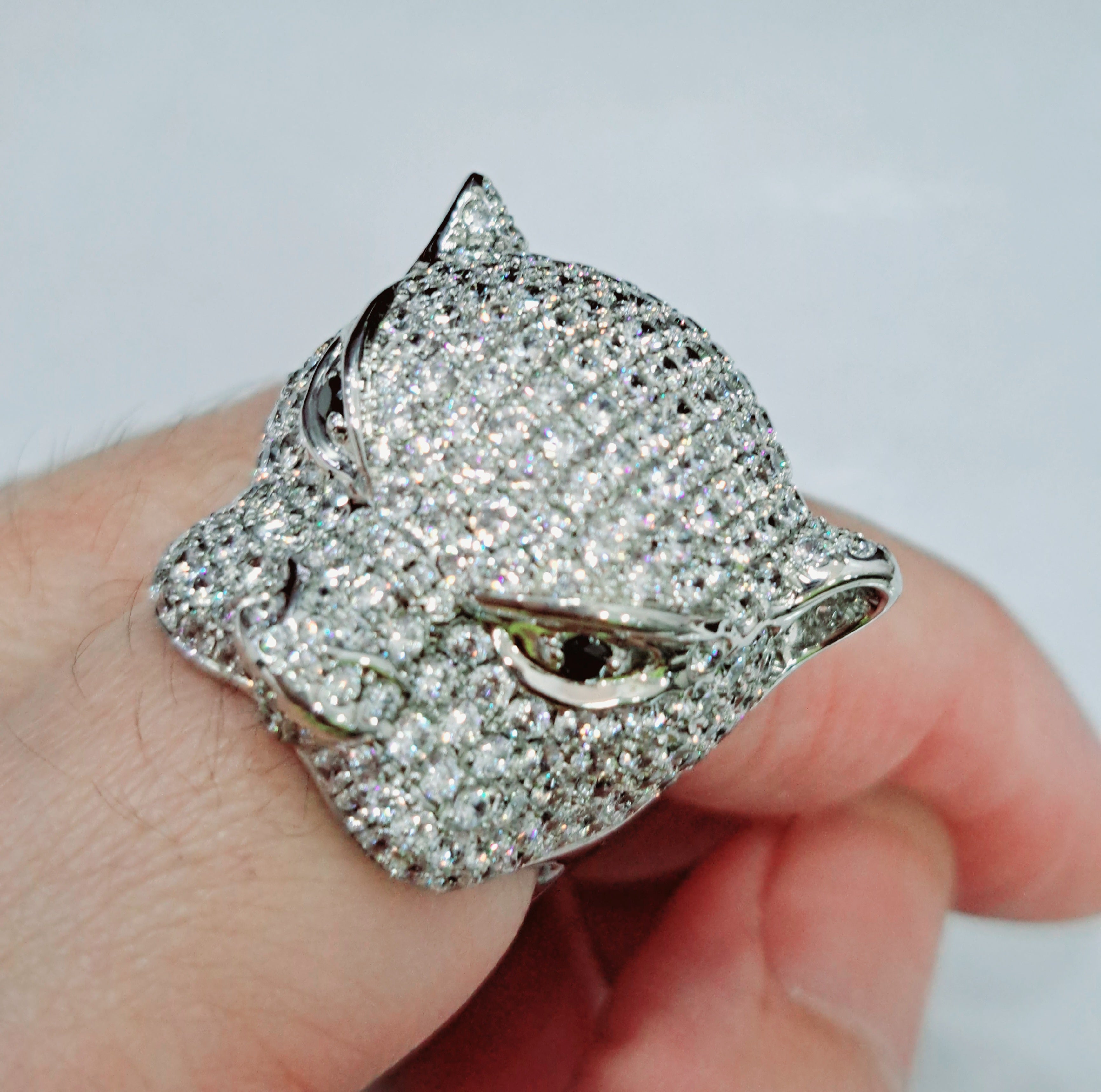 Leopard Diamond Simulants Ring
