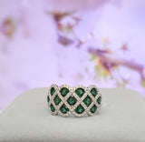 Infinity Emerald Ring