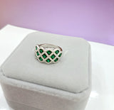 Infinity Emerald Ring