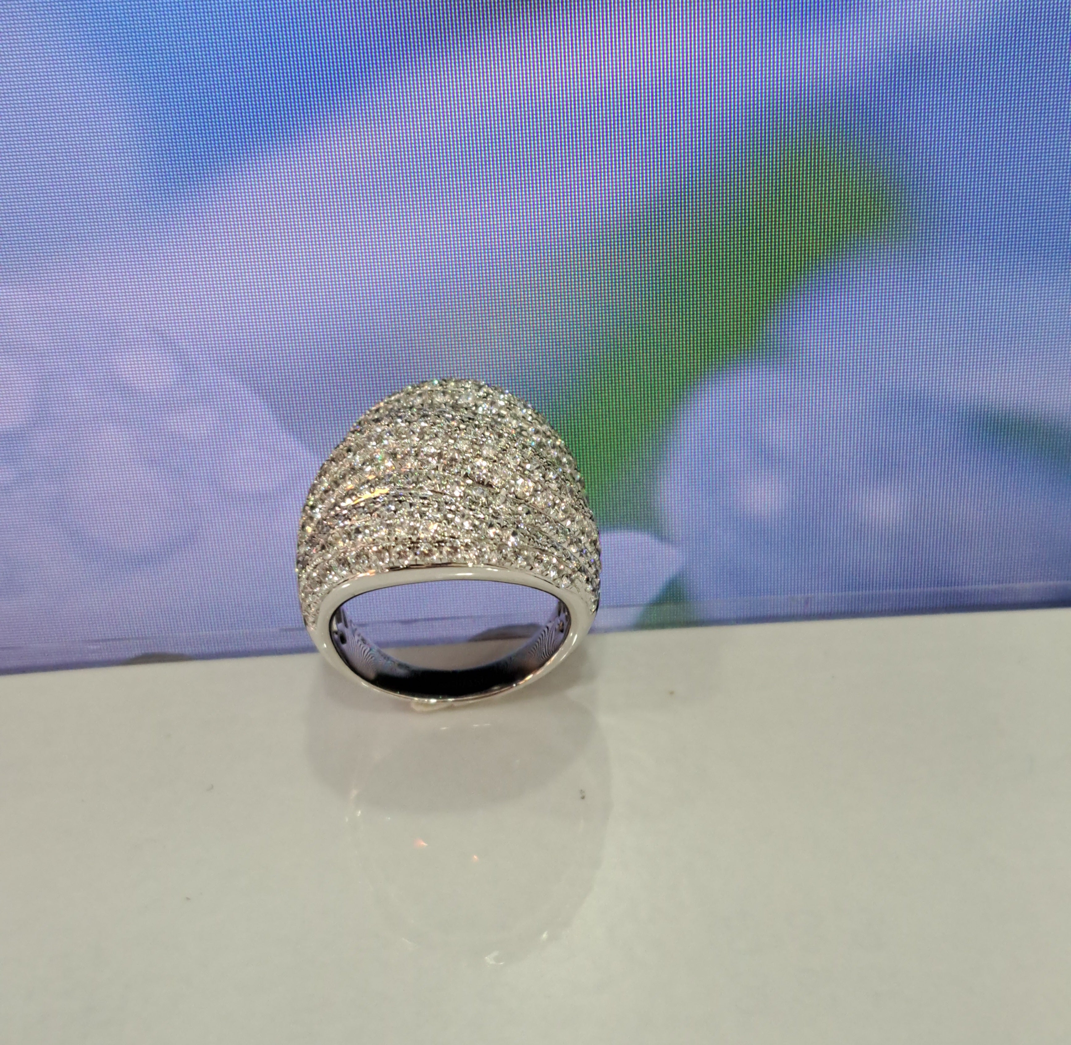 Micro Pave Diamond Simulant Ring