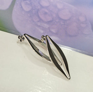 Shank Sterling Silver Design Earrings
