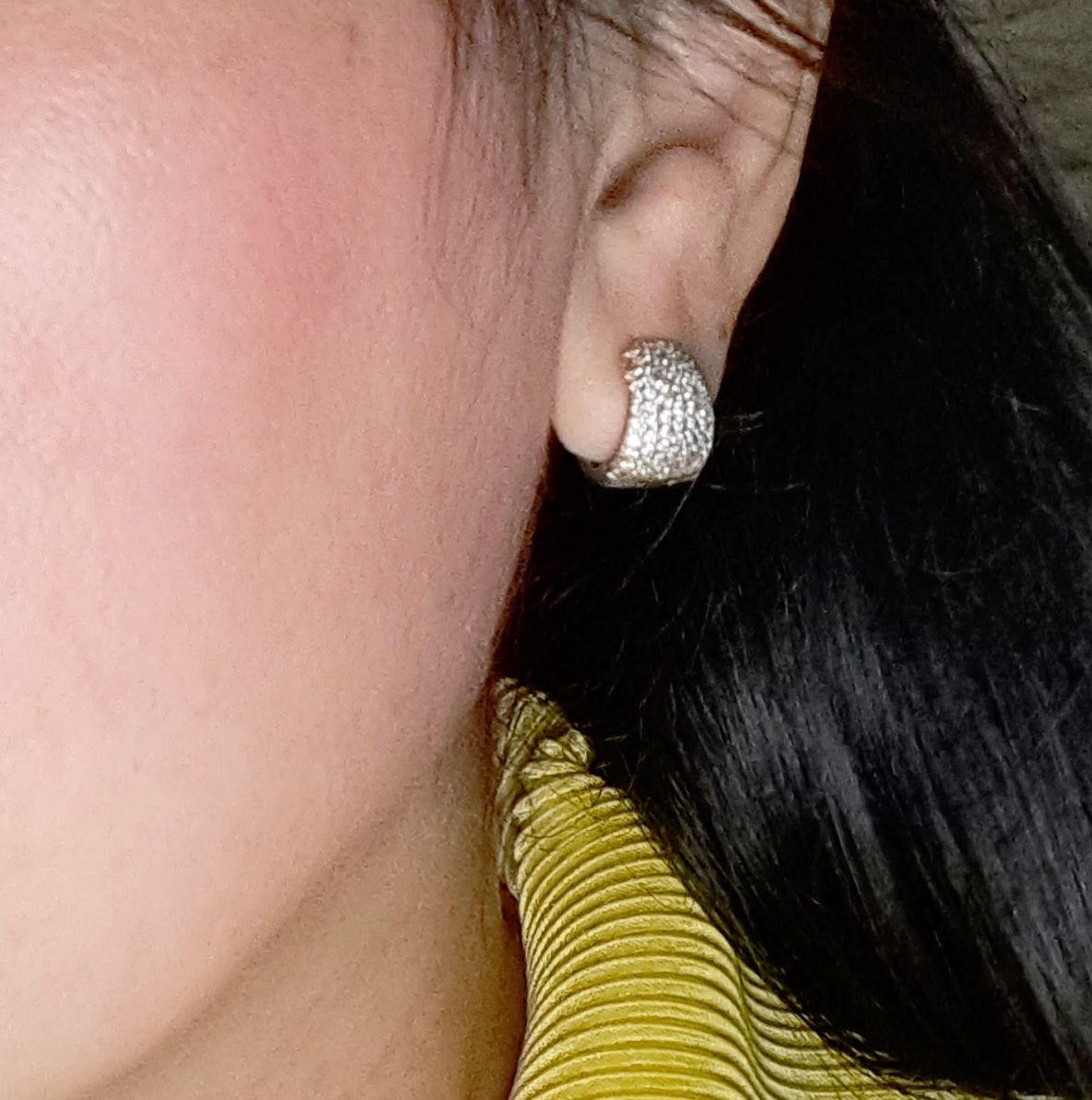 Micro Pave loop Earrings