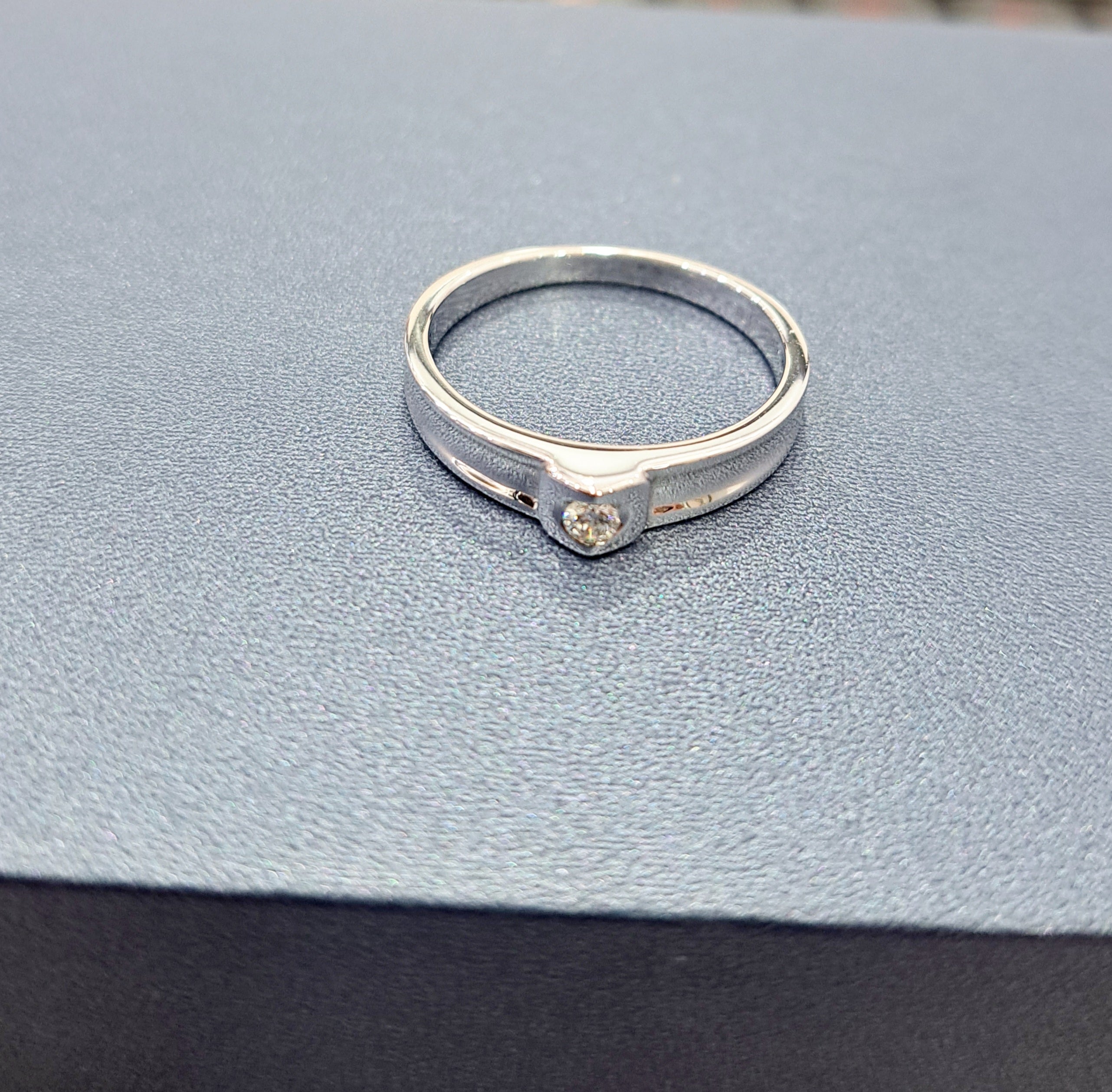 Unique Tension Diamond Ring