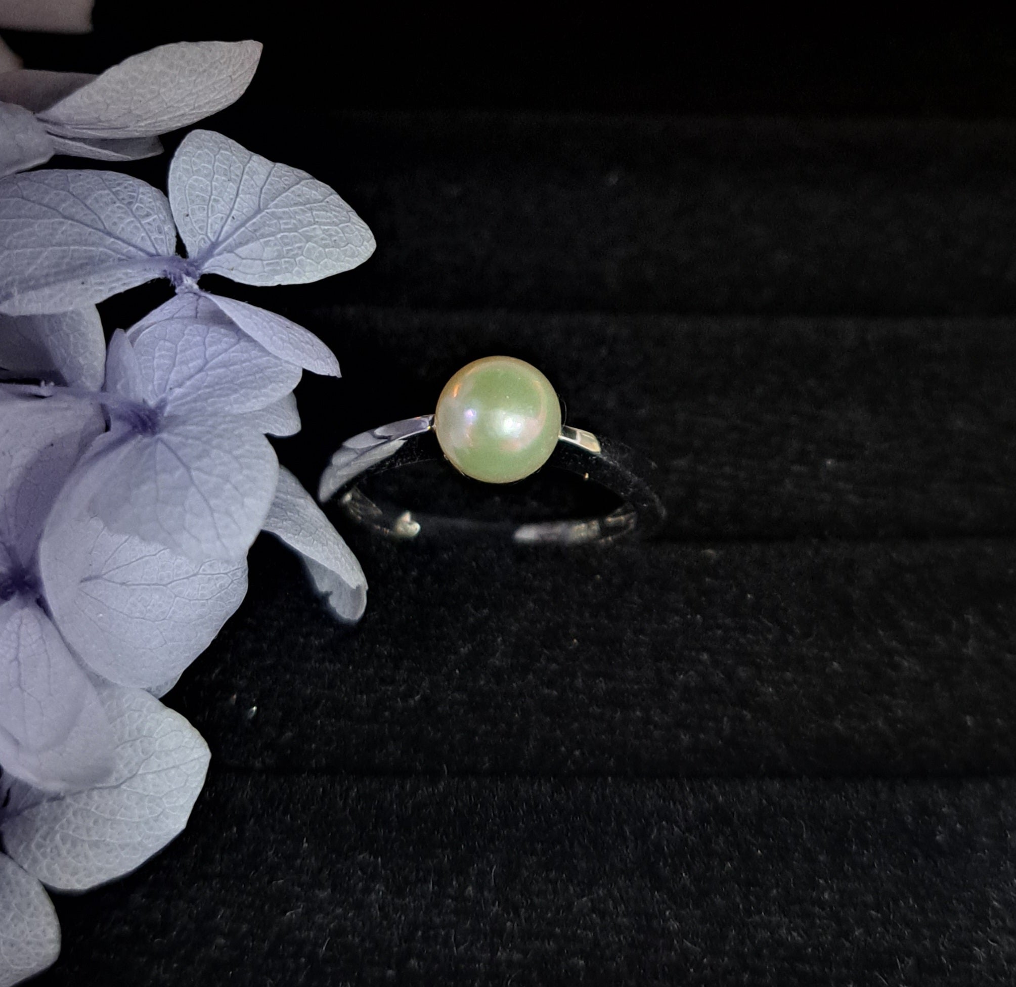 Classy Dainty Pearl Ring