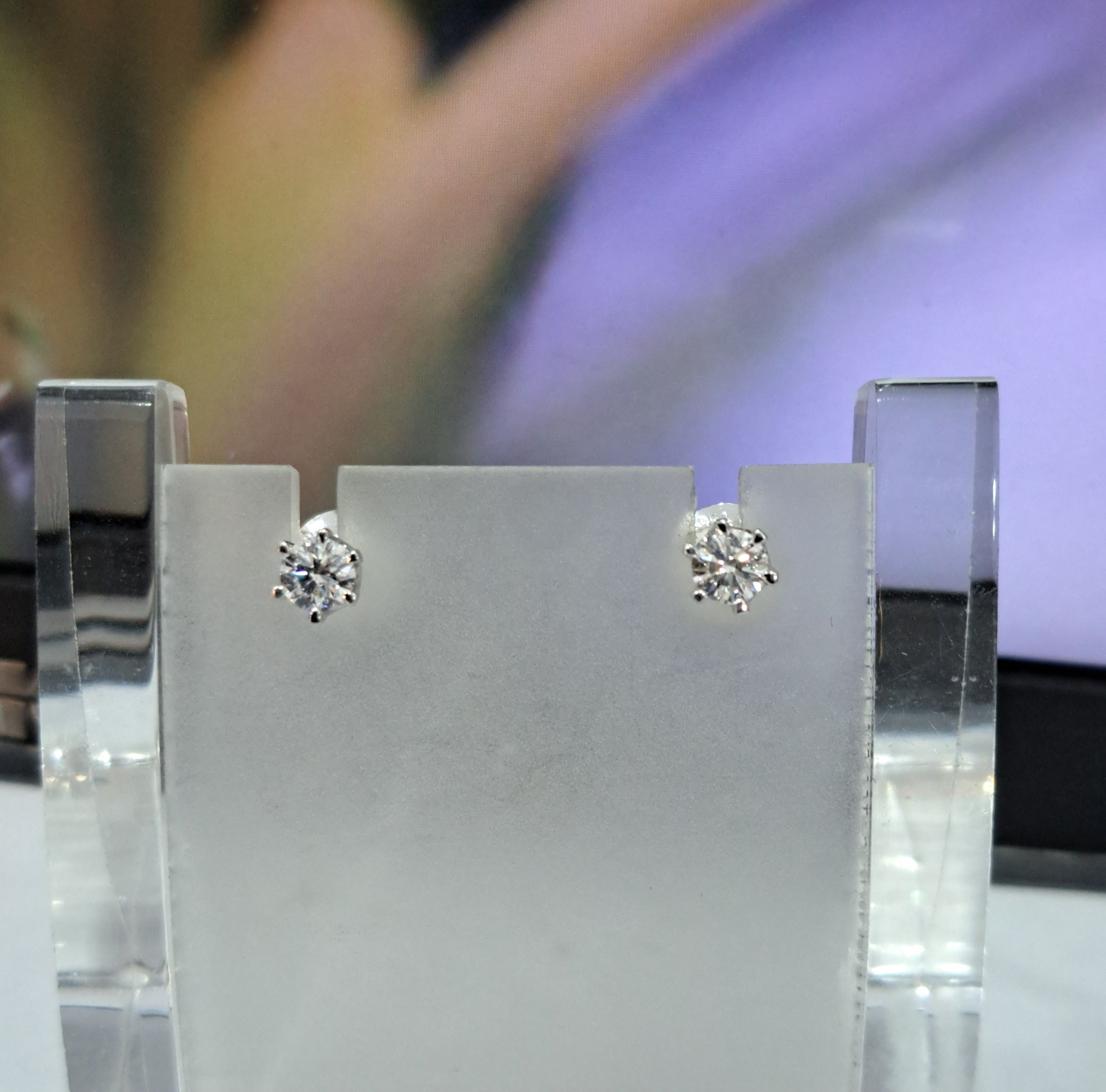 Platinum Diamond Earrings