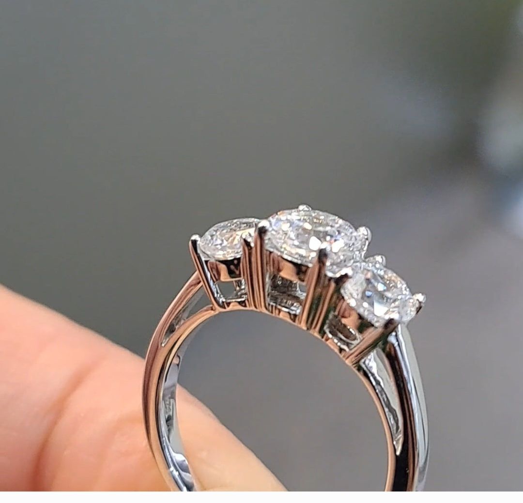 Trinity Simulated Diamond Ring