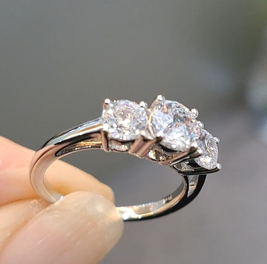 Trinity Simulated Diamond Ring