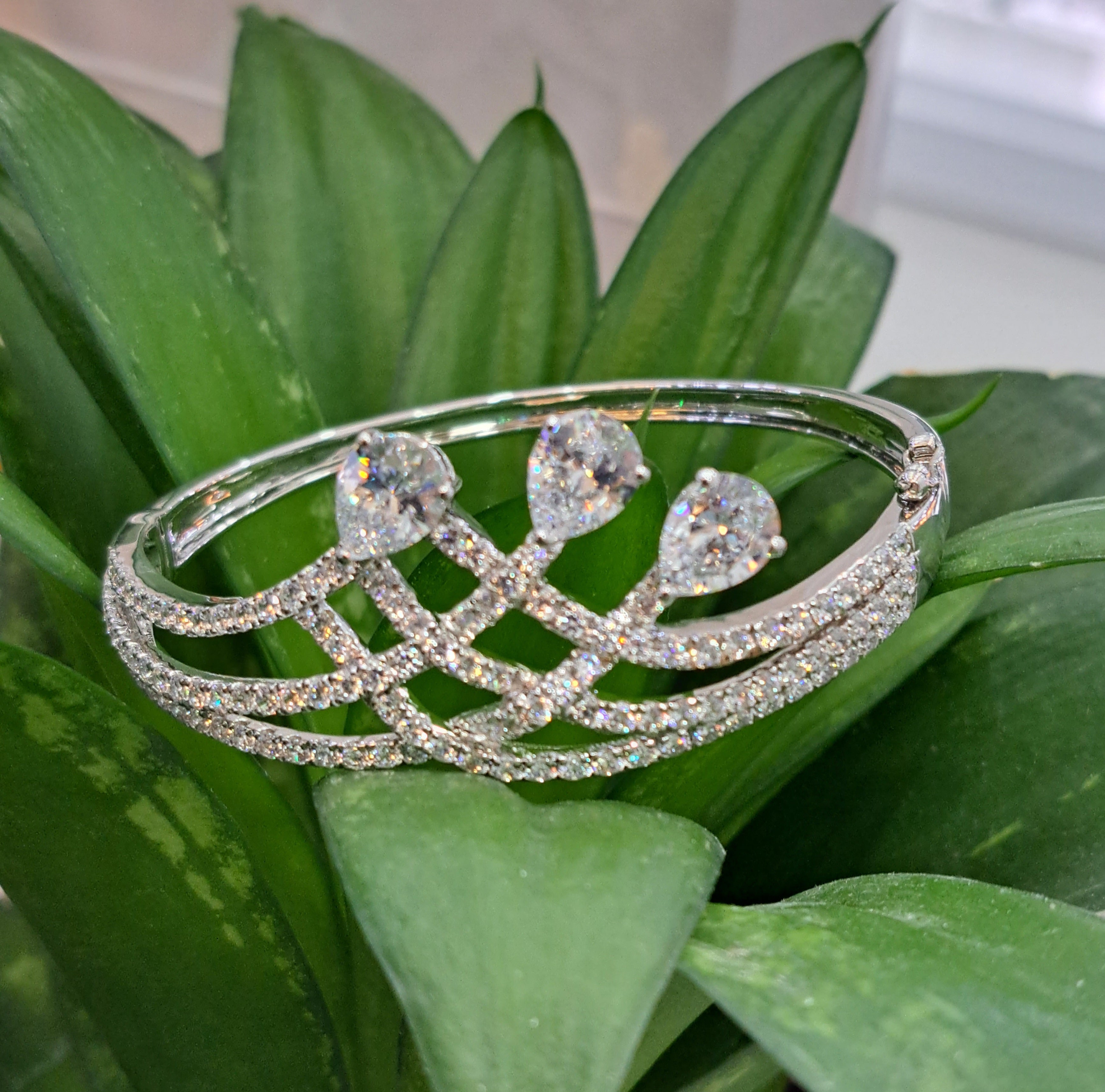 Simulated Diamond Bangle