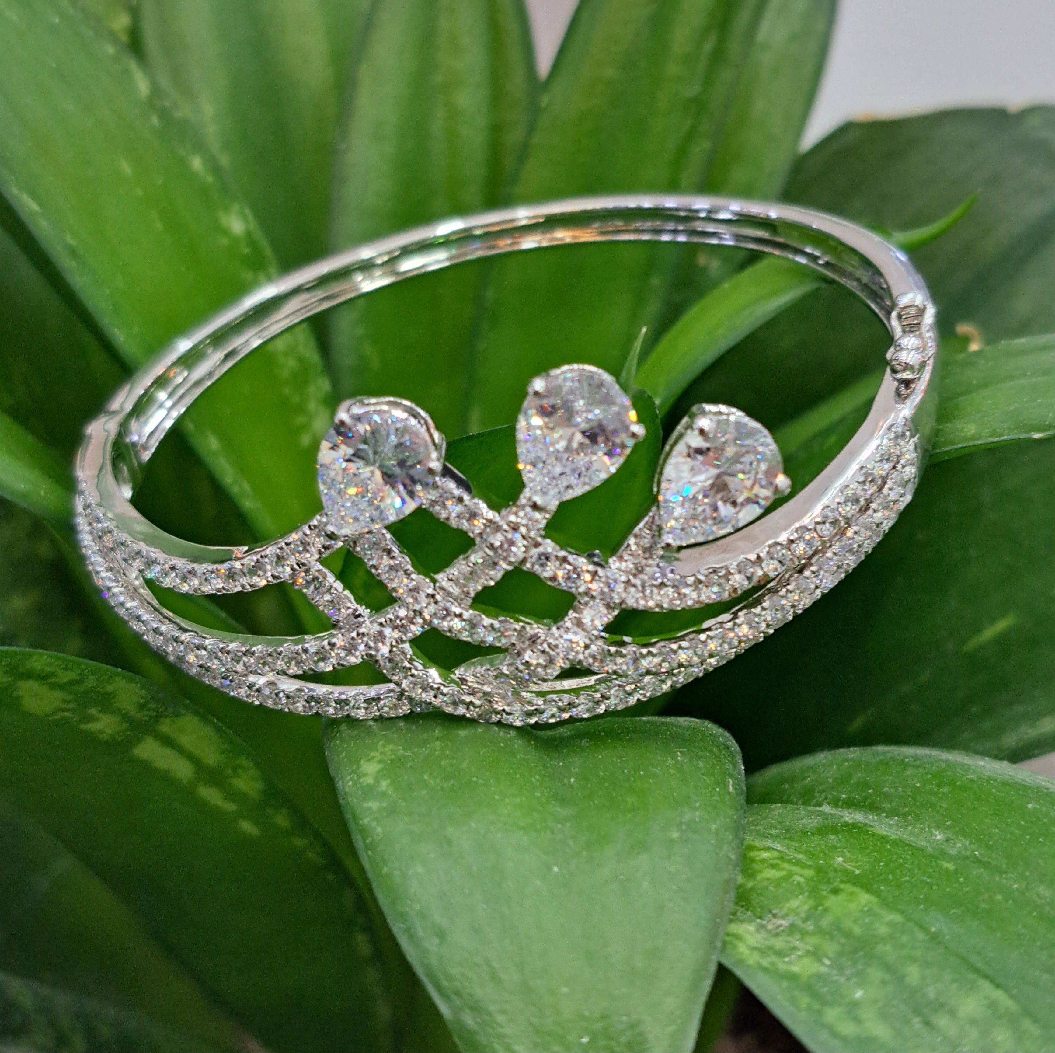 Simulated Diamond Bangle