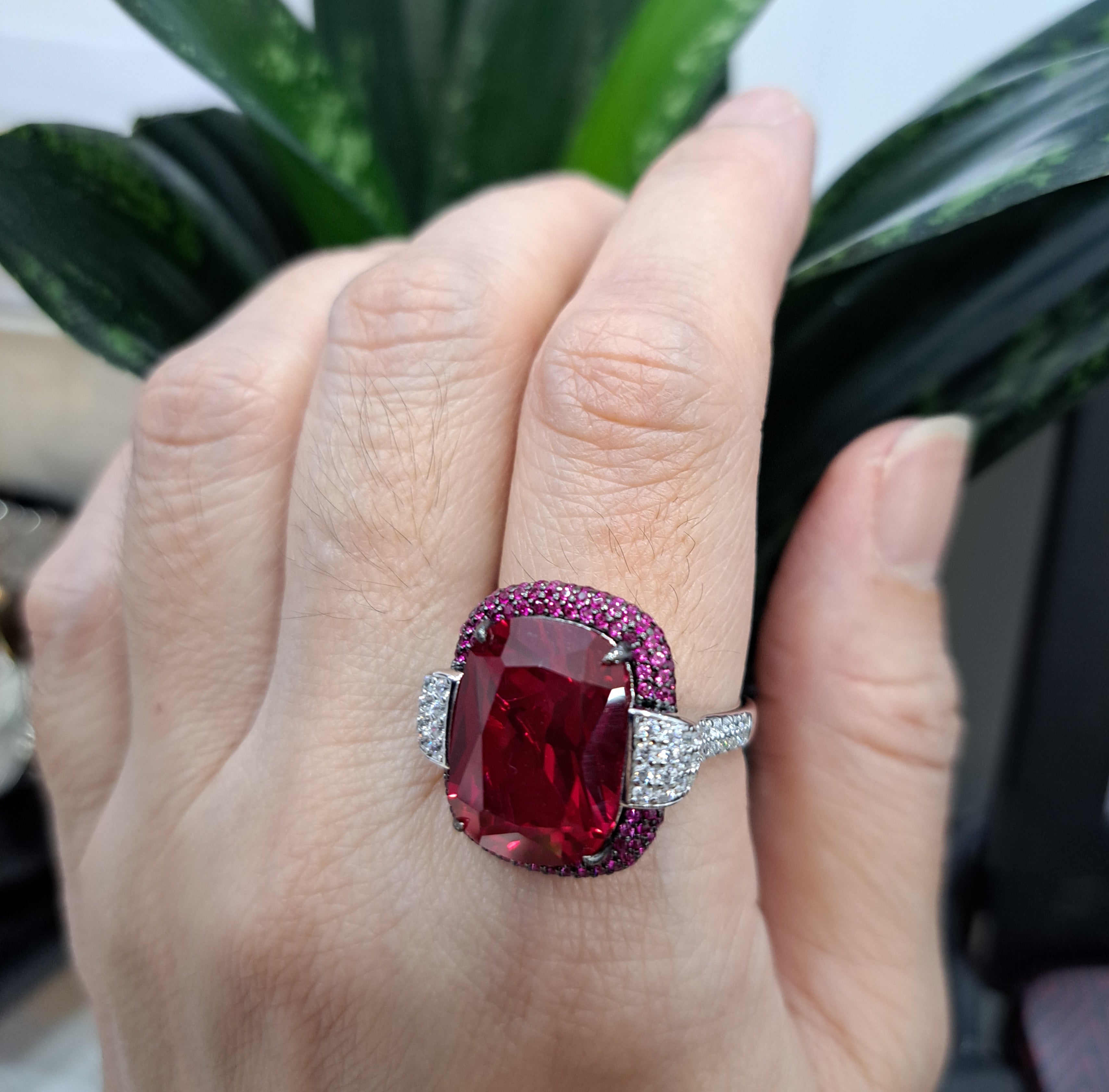 Vintage Simulated Ruby Ring