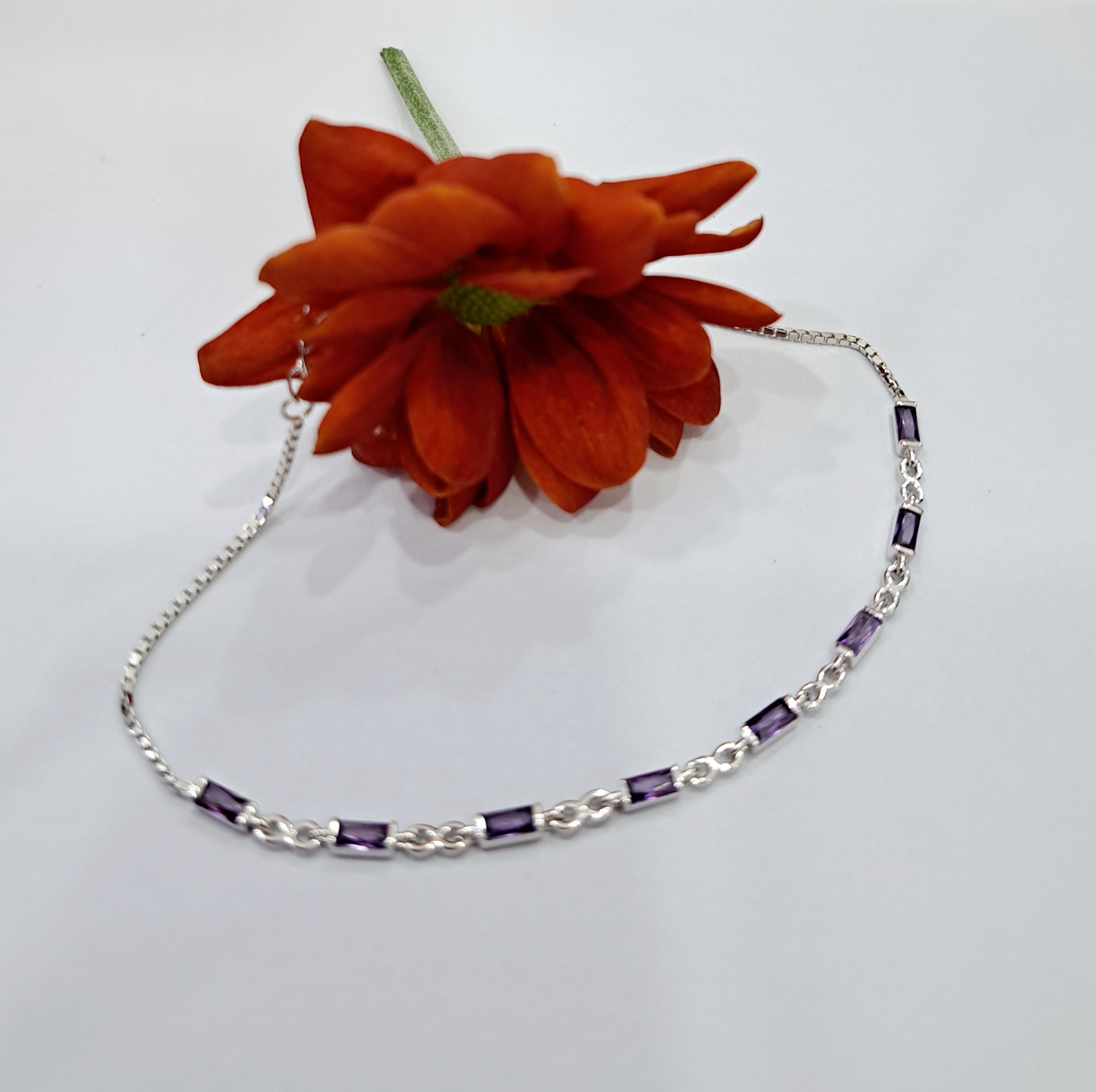 Simulated Amethyst Bracelet