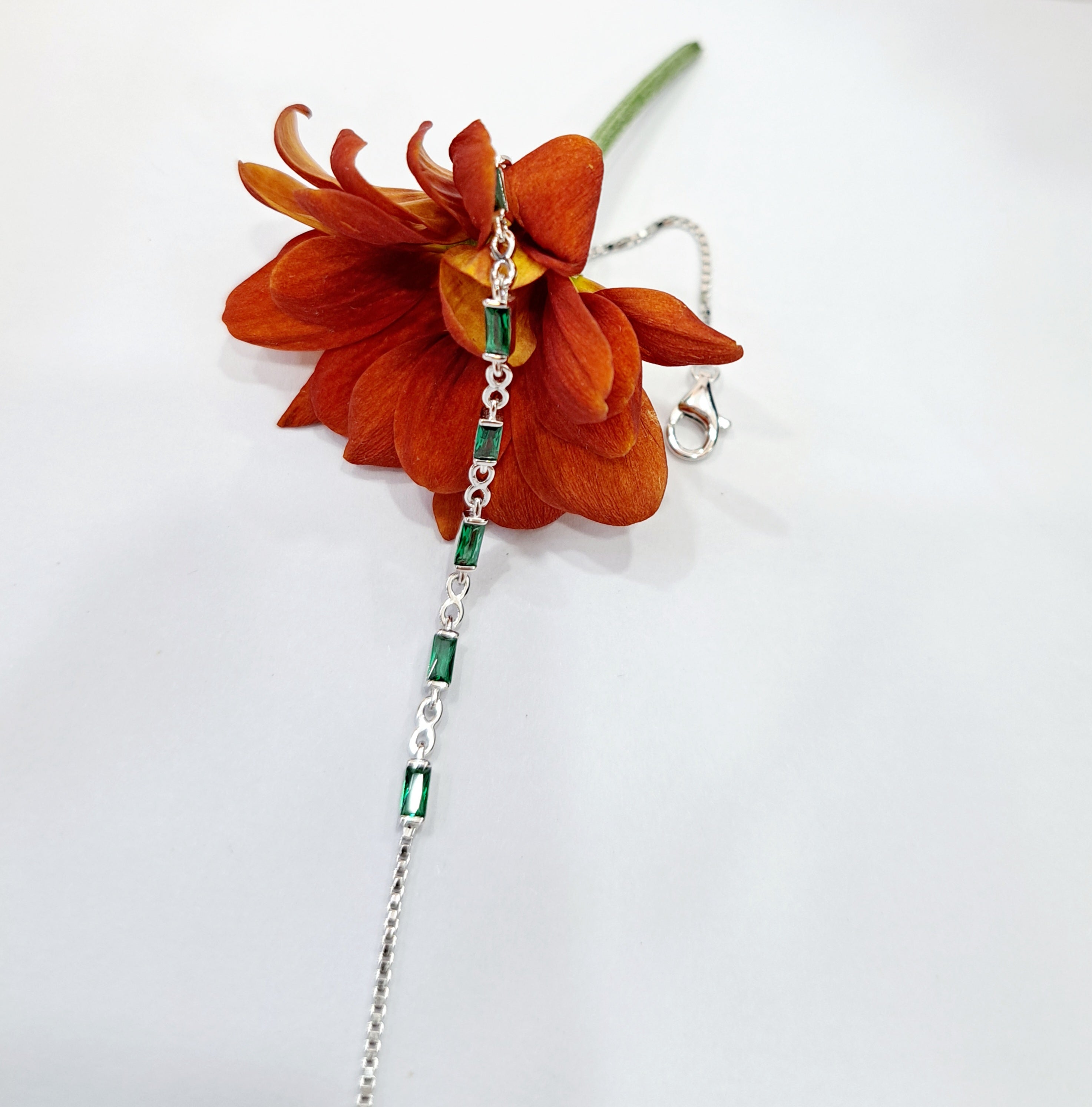Gems Simulated Emerald Bracelet