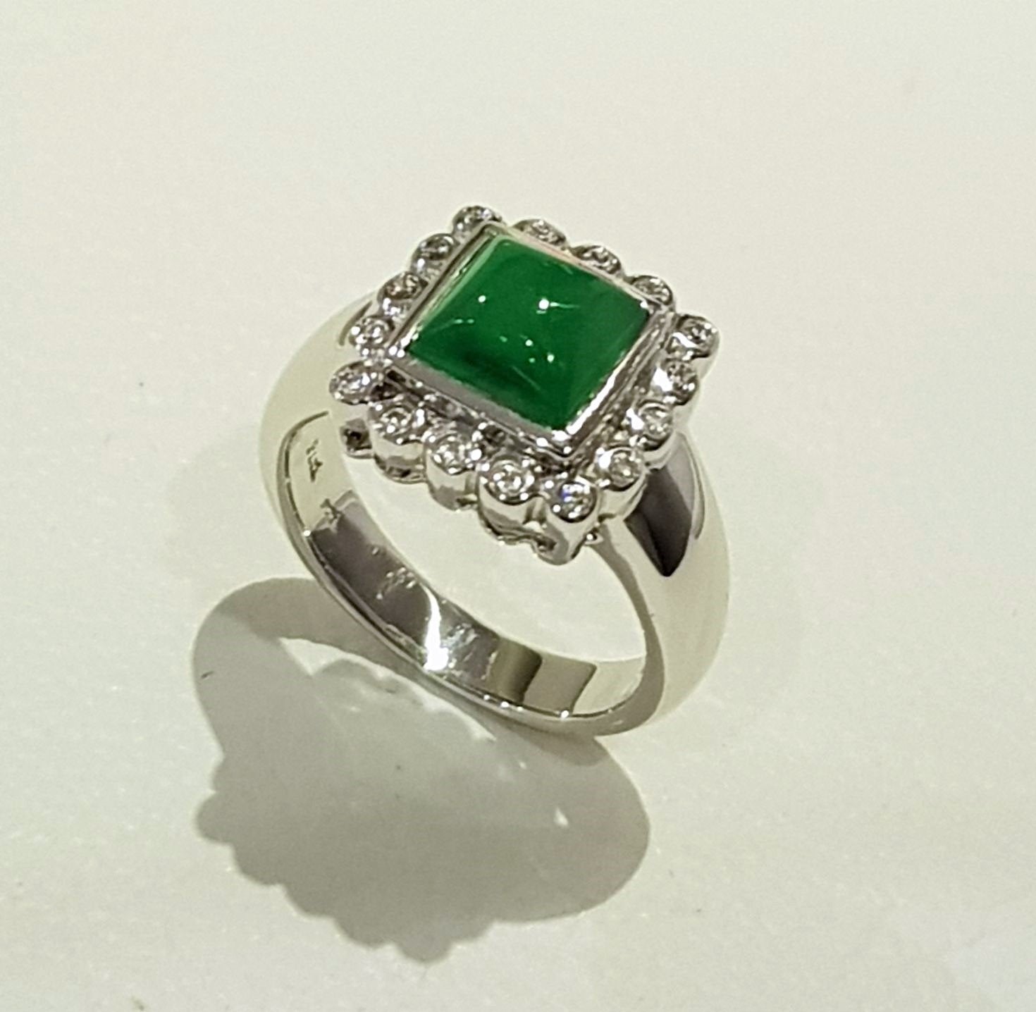 H1 Halo Jade Ring