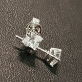 0.40 carat Diamond Simulants Princess cut Solitaire Earring