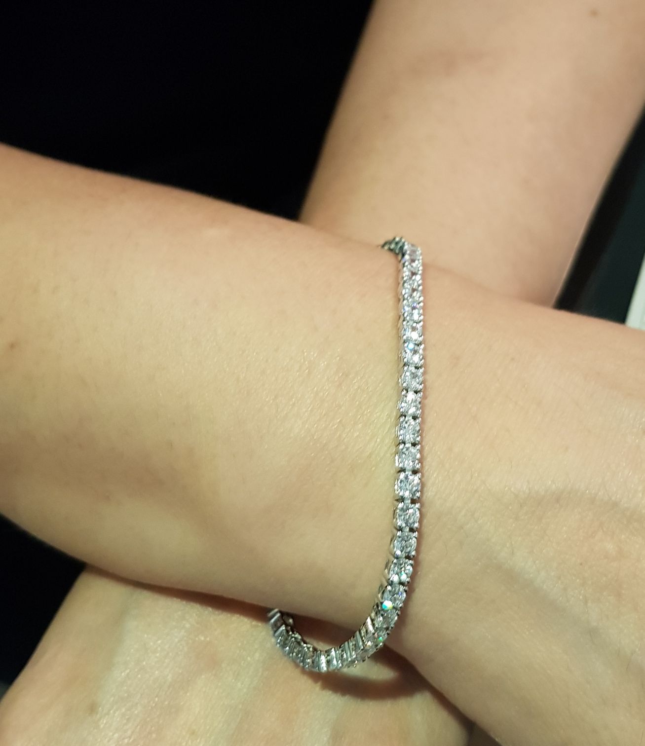 Simulated Diamond Tennis Bracelet