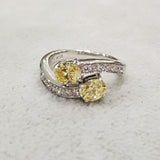 Oval Canary Ring
