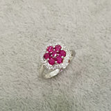Beautiful Floral Ruby Ring