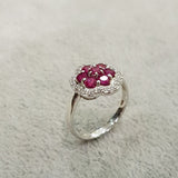 Beautiful Floral Ruby Ring