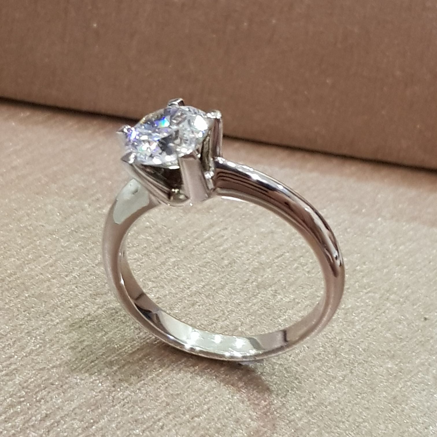 0.75 ct Diamond Simulants Engagement Ring