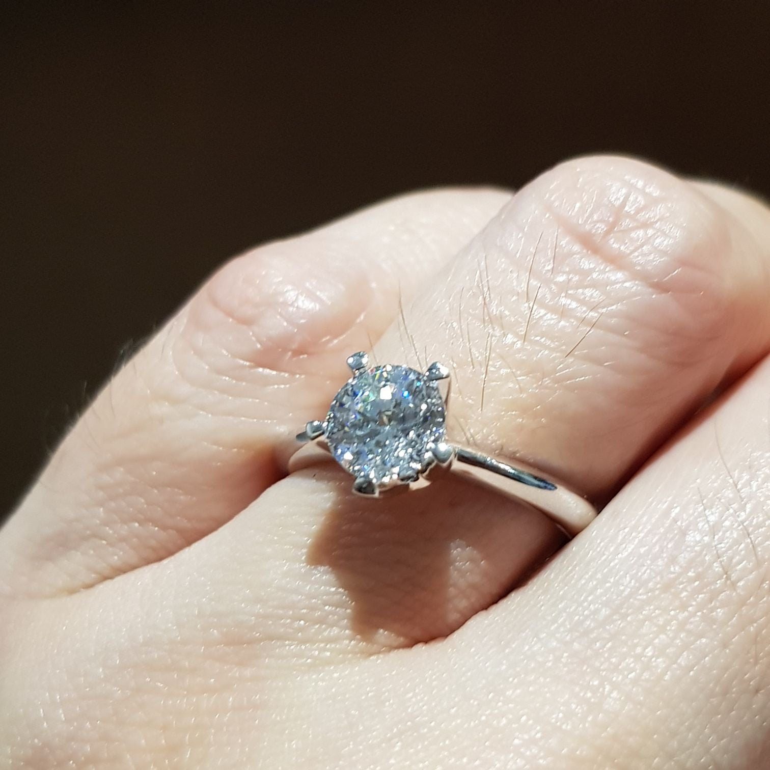1.25 ct Diamond Simulants Engagement Ring