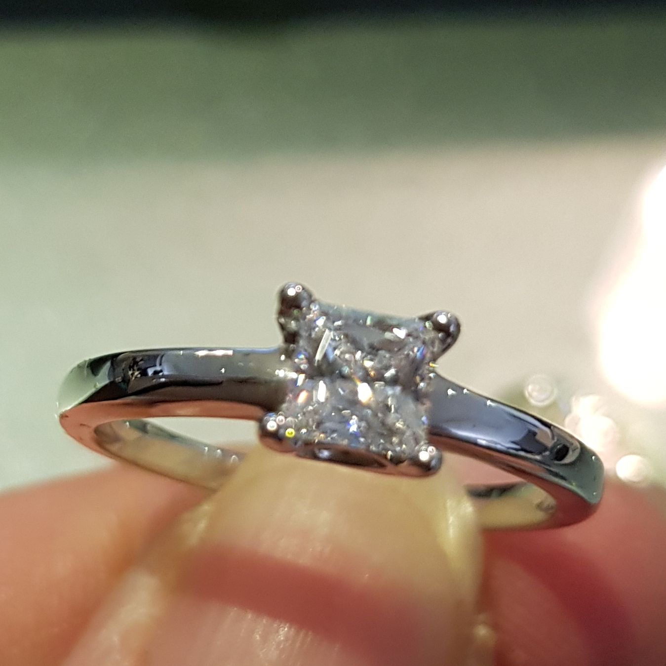 Solitaire Princess Ring