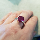 Classic Oval Ruby Ring