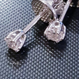 0.12 carats Diamond Simulants Solitaire Earring