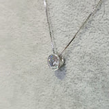 Solitaire Bezel Necklace