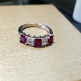 Eternity Ruby with scintilli Ring