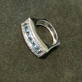 Cool Blue Topaz Ring