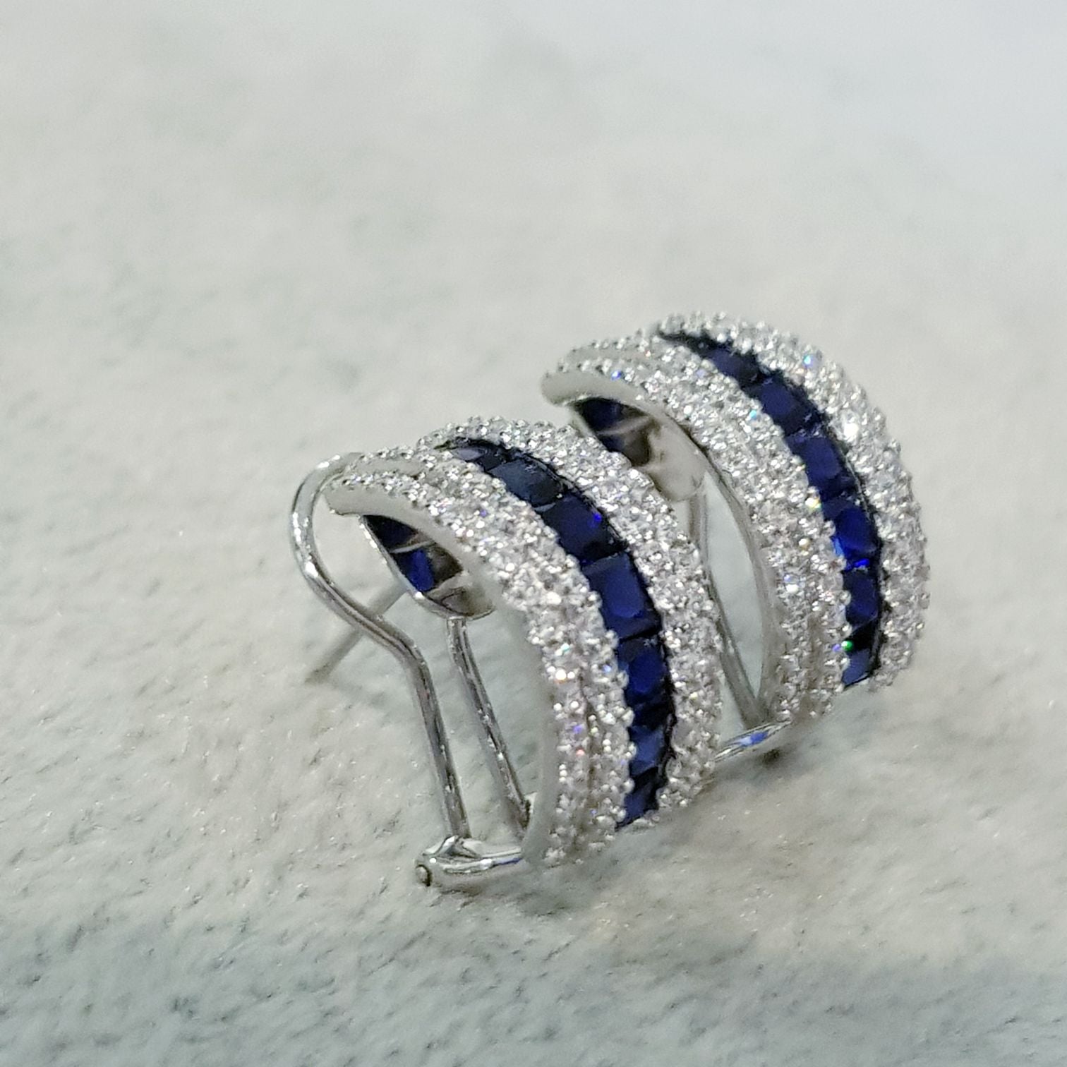 Elegant Sapphire Earrings