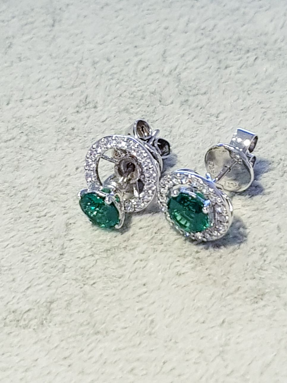 Detachable Emerald Earrings