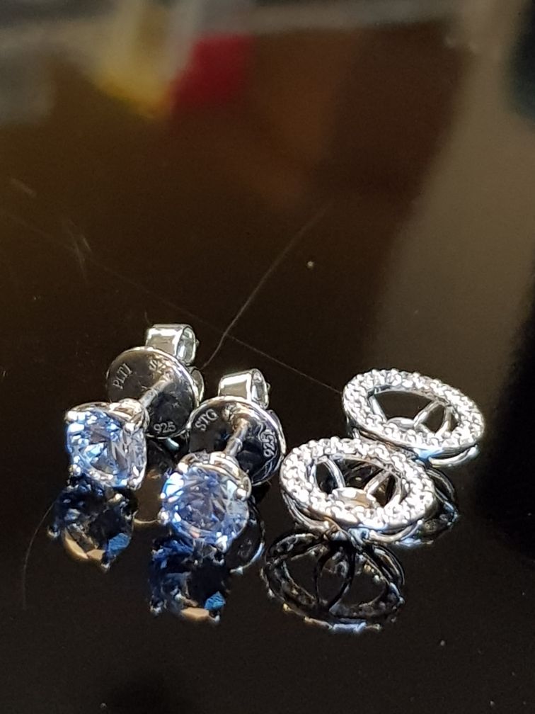 Detachable Blue Topaz Scintilli Earrings