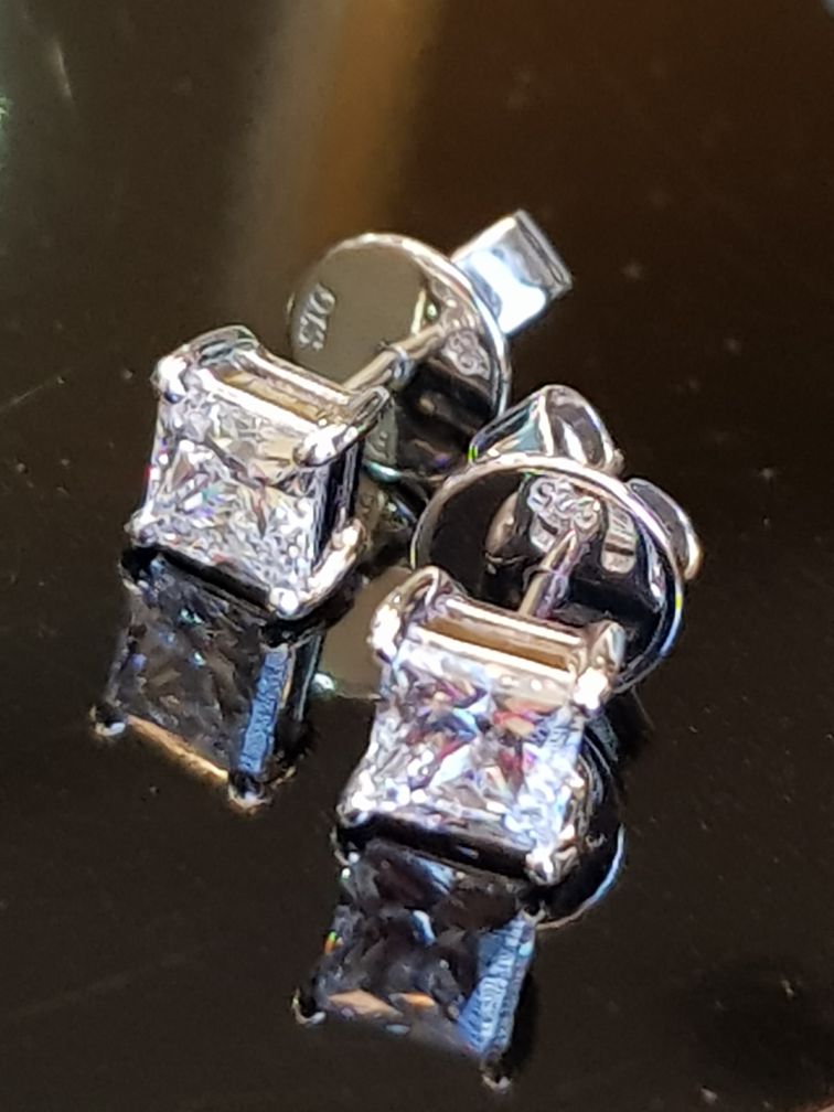 1.00 carats Square Scintilli Earrings