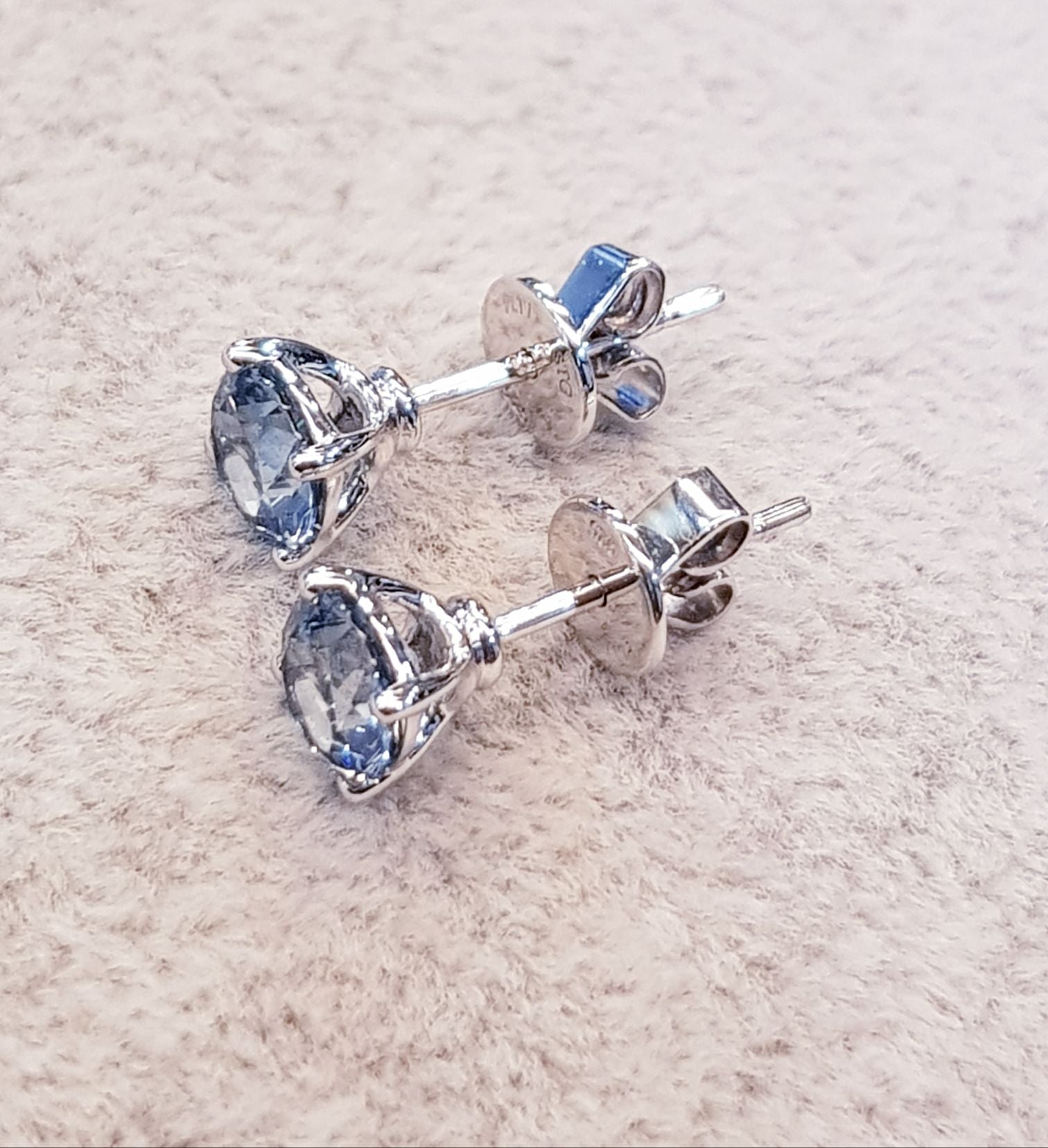 Classic Aquamarine Solitaire Earrings