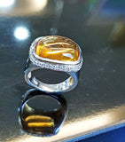 Cabochon Citrine Ring
