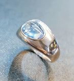 Cabochon Aquamarine Ring