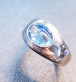 Cabochon Aquamarine Ring