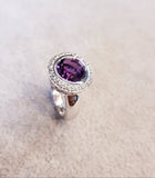Modern Bezel Amethyst Ring