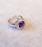 Modern Bezel Amethyst Ring