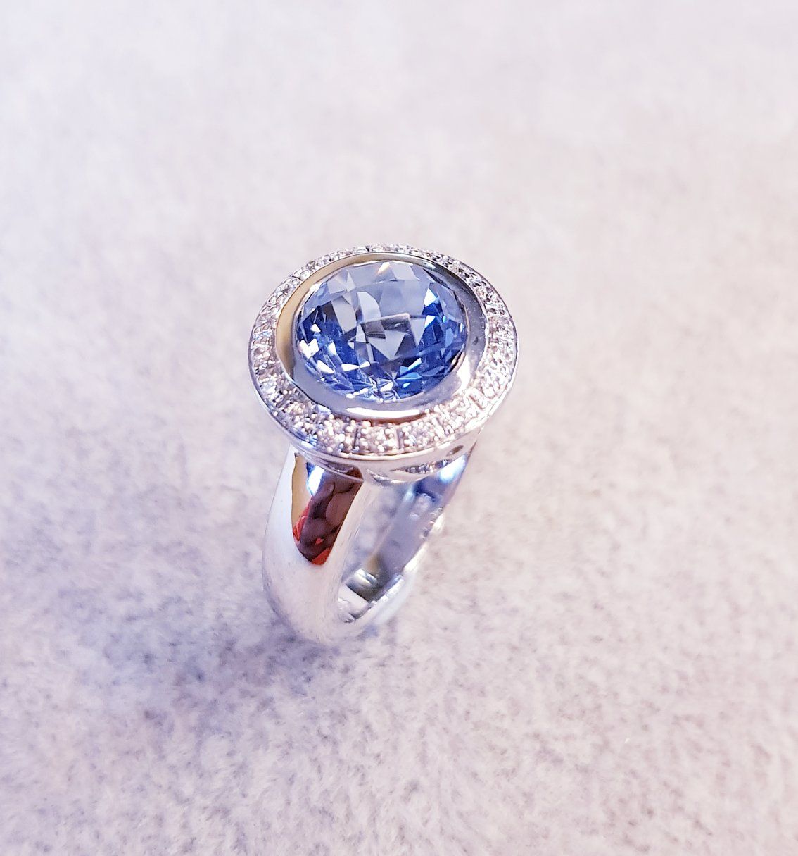 Modern Classic Bezel Ring