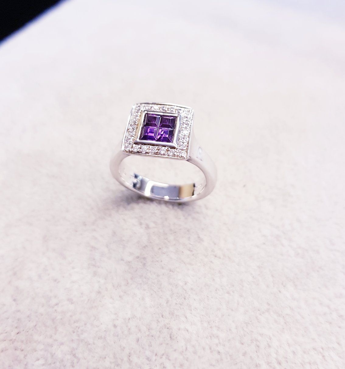 Square Bezel Ring