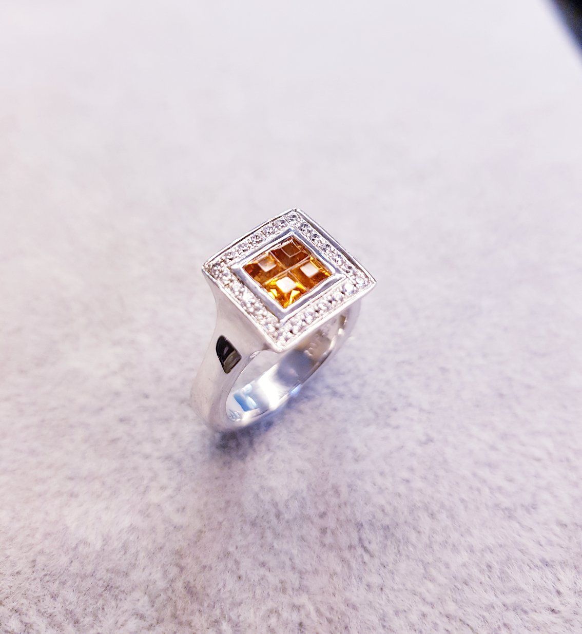 Square Bezel Ring