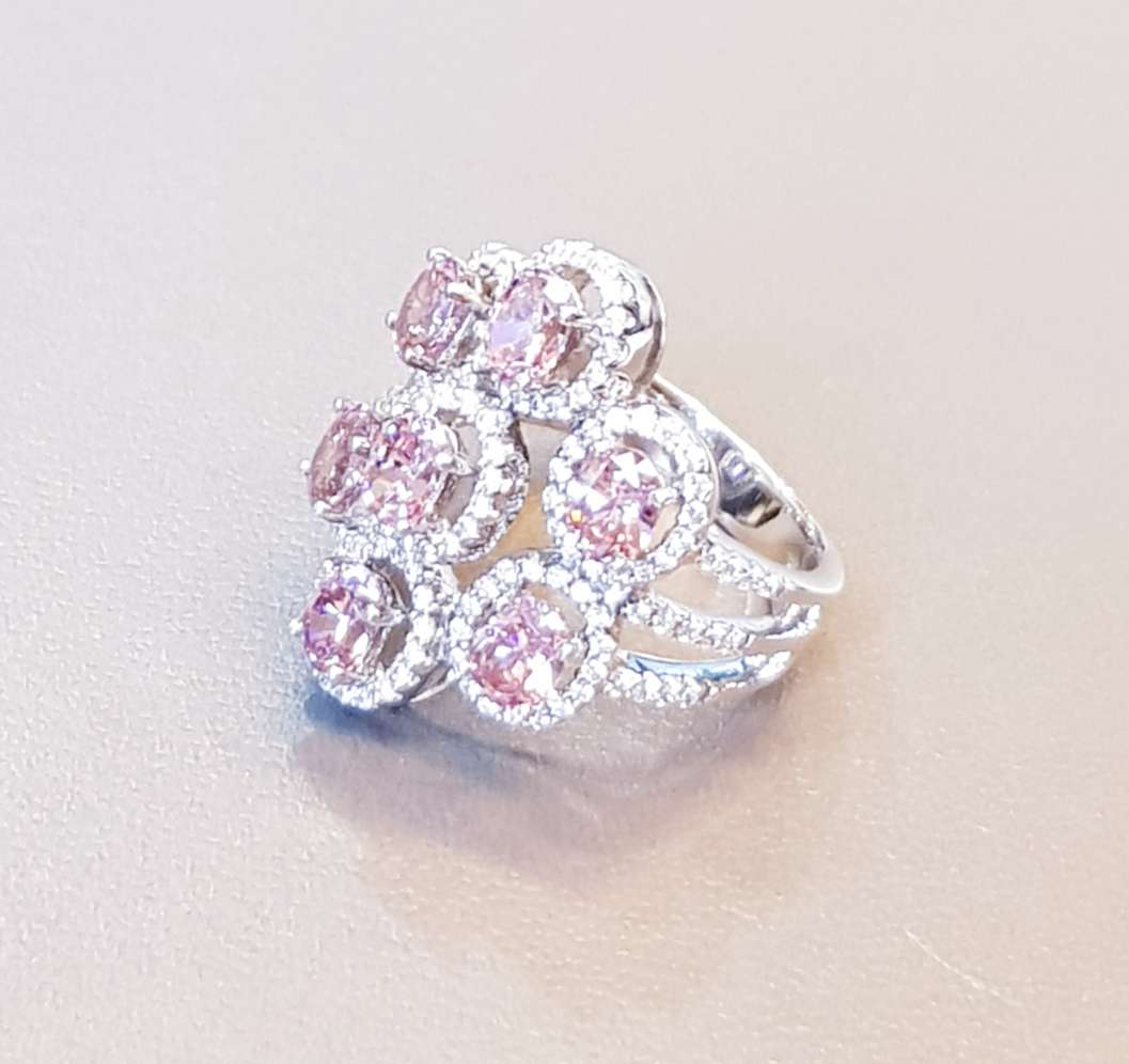 Rose Pink Tourmaline Ring
