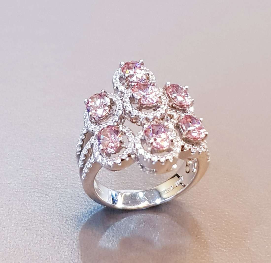 Rose Pink Tourmaline Ring