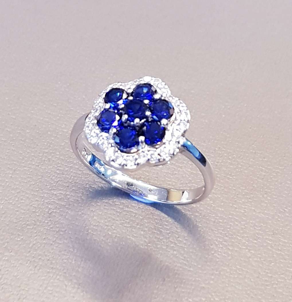 Floral Sapphire Ring